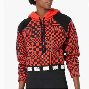 UGG Women’s Mallory Cropped Hoodie Checks​​